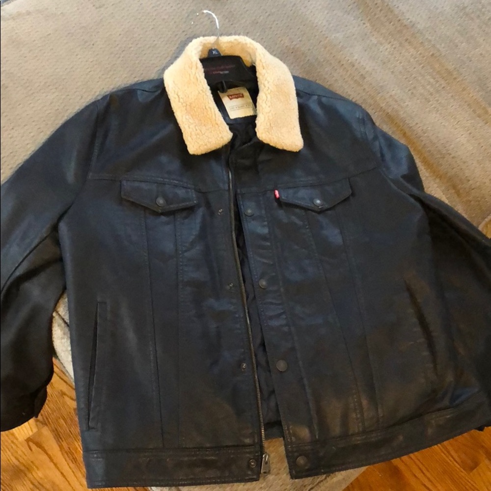 Levi’s x-large faux leather jacket